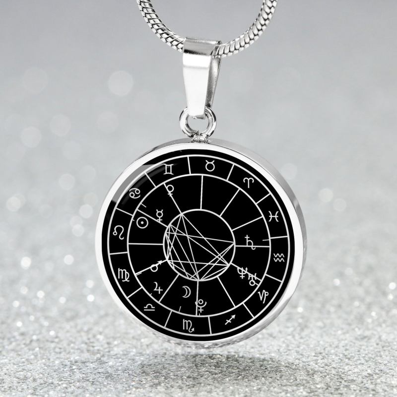 Birth Chart Necklace - Black