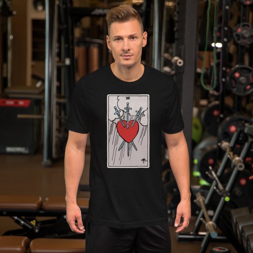 Tarot card Three of Swords Unisex T-Shirt